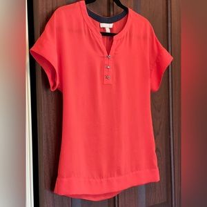 Banana Republic Orange Blouse in XS
